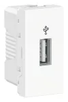 Розетка USB для передачи данных Schneider Electric Unica Modular, белый