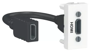 Розетка мультимедийная Audio/video HDMI, с переходником Schneider Electric Unica Modular, белый