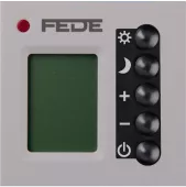 Терморегулятор для тёплого пола программируемый Fede Marco, chrome/черный