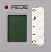 FEDE MARCO Многофункциональный термостат, кабель4м. в  комплекте, цвет bright chrome/white
