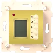 Терморегулятор для тёплого пола программируемый Fede Marco, gold/бежевый