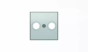 Abb NIE Накладка для TV-R розетки, серия SKY, цвет серебристый алюминий