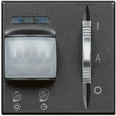 Axolute Выключатель с пассивным ИК-датчиком движения – время выключения от 30 с до 10 мин., 2 модуля, цвет антрацит