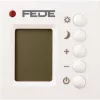 FEDE Термостат для ТП , цифровой, 16A, дисплей LED, 2 датчика (встроенный + проводной), бежевый