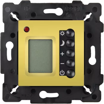 Терморегулятор для тёплого пола программируемый Fede Marco, gold/черный