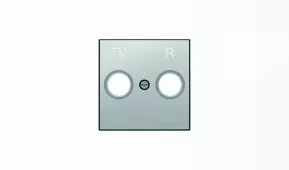 Abb NIE Накладка для TV-R розетки, серия SKY, цвет нержавеющая сталь