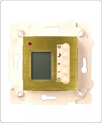 Терморегулятор для тёплого пола программируемый Fede, bright patina/бежевый