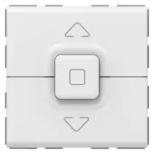Кнопка для управления жалюзи двойная 10А 2 модуля Legrand Mosaic, белый