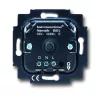 Светорегулятор поворотно-нажимной ABB Impuls для ламп накаливания 230в, электронных и обмоточных трансформаторов 12в, без нейтрали, черный бархат