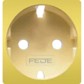 FEDE  Обрамление розетки 2к+з, цвет bright gold беж (используется ТОЛЬКО с новым мех. FD16823) (ПОДХ