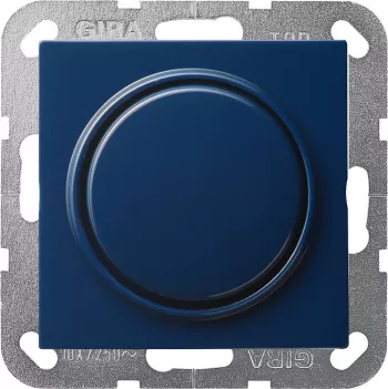 Выключатель одноклавишный проходной Gira S-Color, на клеммах, синий