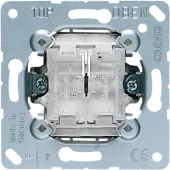 Выключатель 10AX 250V кнопочный сдвоенный 505TU Jung
