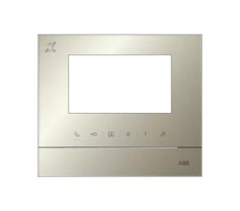 ABB-Welcome Рамка для абонентского устройства 4,3, золотой глянцевый, с символом индукционной петли