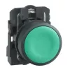 Кнопка с пружинным возвратом зеленая 1НО, серия XB5