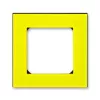 ABB Levit жёлтый / дымчатый чёрный Рамка на 1 пост