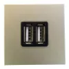 Abb NIE Механизм USB зарядного устройства, 2М, 2х750 мА / 1х1500 мА, серия Zenit, цвет шампань