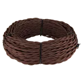 Werkel Retro коричневый кабель витой 2х2,5 бухта 50 м