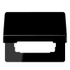 Крышка откидная для штепсельных розеток и изделий с платой 50×50 мм; черная SL590KLSW Jung