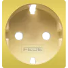 FEDE  Обрамление розетки 2к+з, цвет bright gold беж (используется ТОЛЬКО с новым мех. FD16823) (ПОДХ