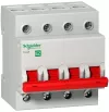 Рубильник модульный Schneider Electric Easy9, 4 полюса, 100A, ширина 4 DIN-модуля