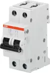 Автоматический выключатель ABB S200, 2 полюса, 1A, тип D, 6kA