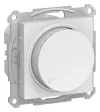 Светорегулятор поворотно-нажимной Schneider Electric Atlas Design универсальный (в т.ч. для led ламп), без нейтрали, белый