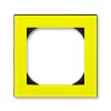 ABB Levit жёлтый / дымчатый чёрный Рамка на 1 пост 55х55 для механизмов BJE