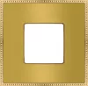 FEDE Рамка на 1 пост, гор/верт, цвет Bright Gold (BASES)