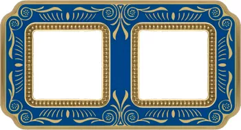 Рамка Fede Firenze на 2 поста, универсальная, blue sapphire