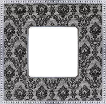 Рамка Fede Belle Epoque Tapestry на 1 пост, decornoir - bright chrome