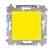 ABB Levit жёлтый / дымчатый чёрный Выключатель кнопочный 1-но клавишный, 1но+1нз