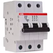 Автоматический выключатель Abb SH200, 3 полюса, 50А, тип C, 6kA